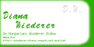 diana wiederer business card